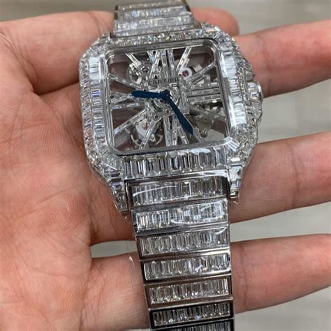 baguette diamond watch replica